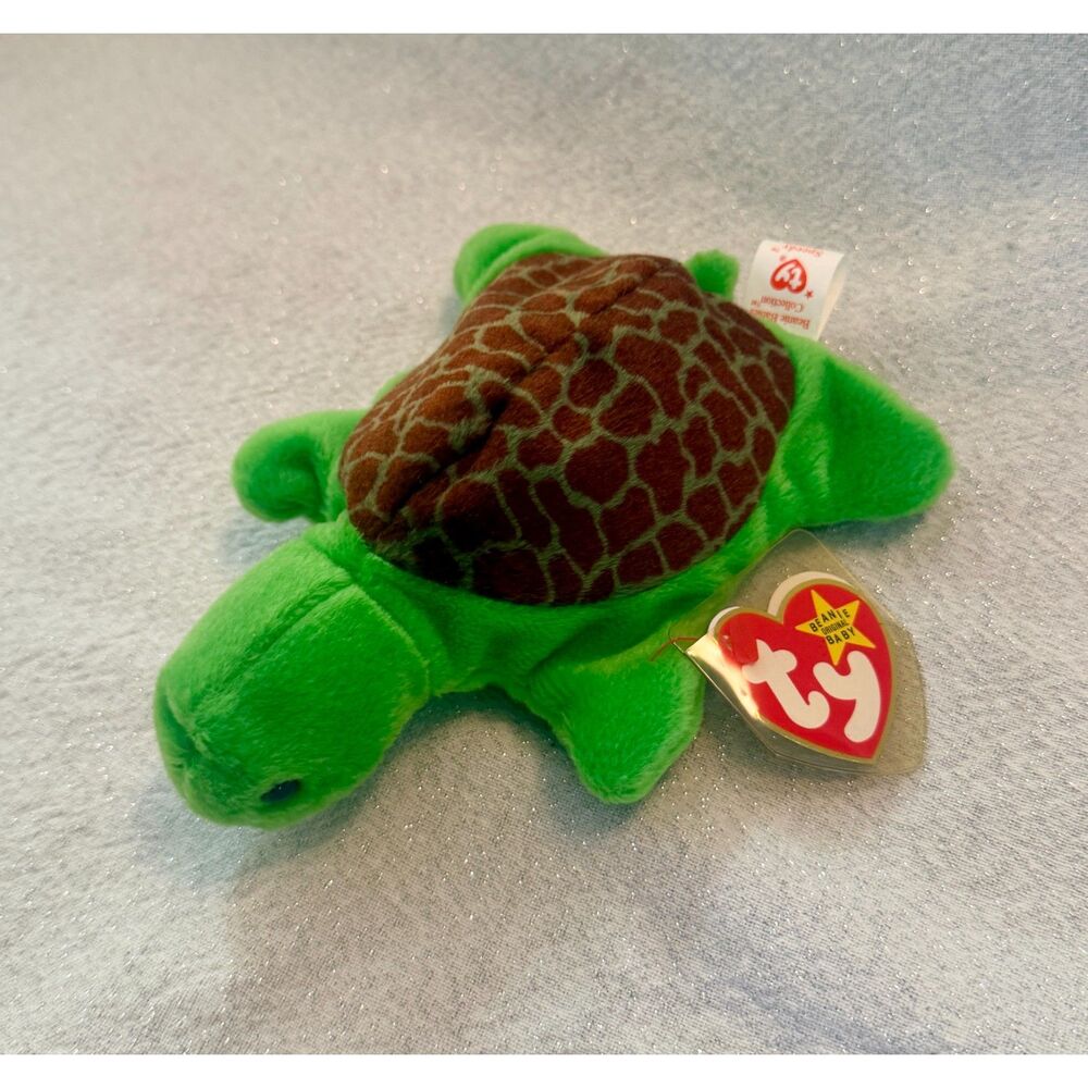 Ty Beanie Baby Speedy The Turtle Style 4030 Authentic 1993 Tag Errors PVC